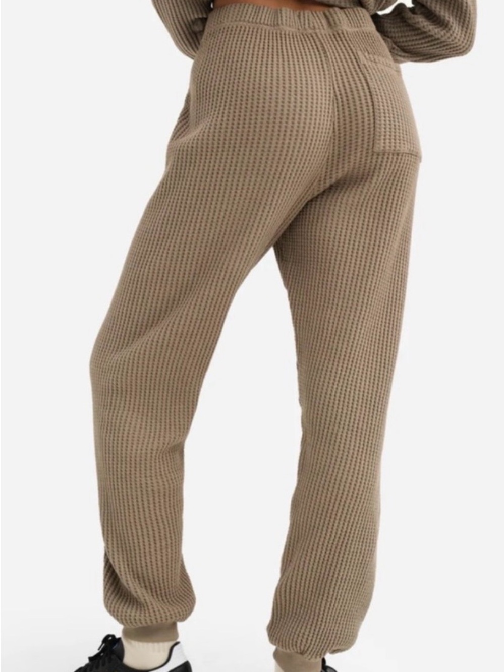 MATE the Label Waffle Joggers - Bark Medium - Organic Cotton - Picture 3 of 9